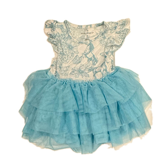 Posh Peanut Other - Posh Peanut Girls Blue Floral Dress size: 2T